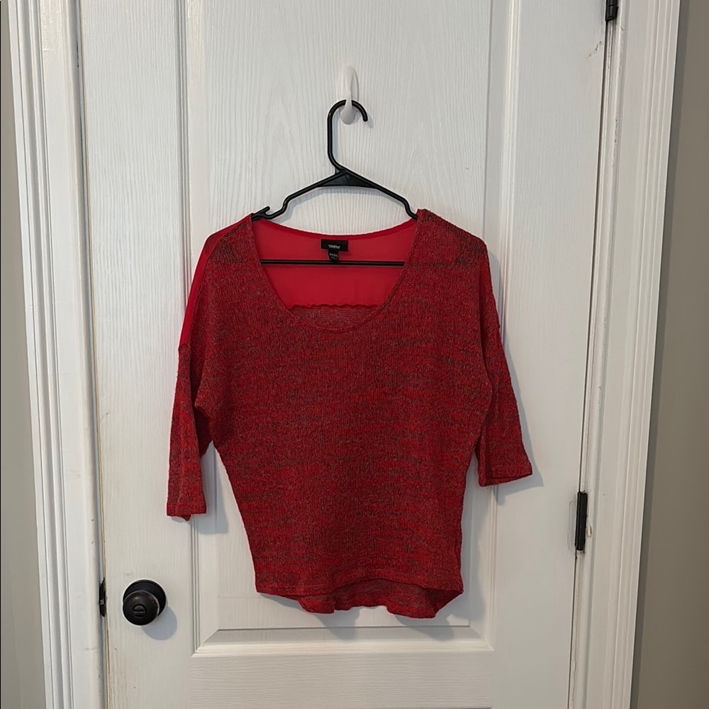 Mossimo Supply Co Red Lightweight Sweater